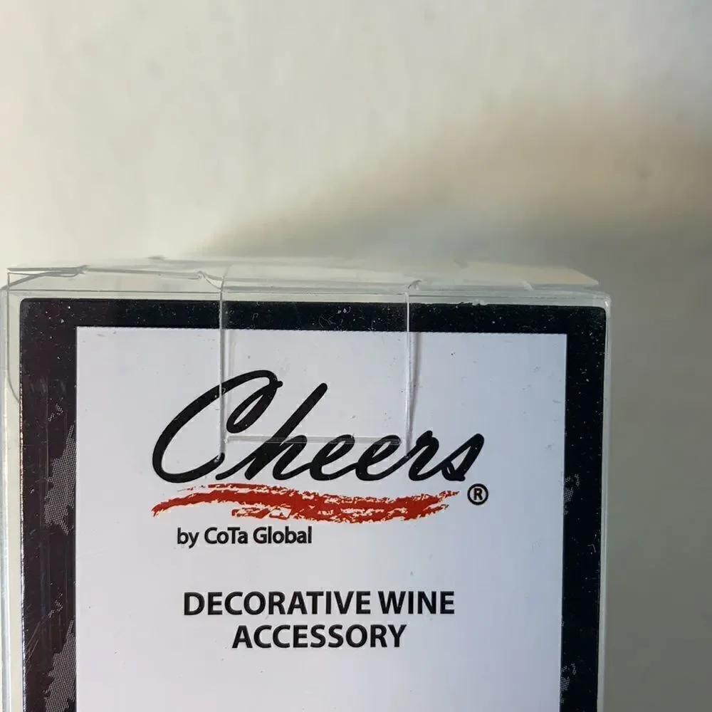 Cora Global Cheers Decorative Wine Cork Accessory DolphinTail Blue Home Bar New